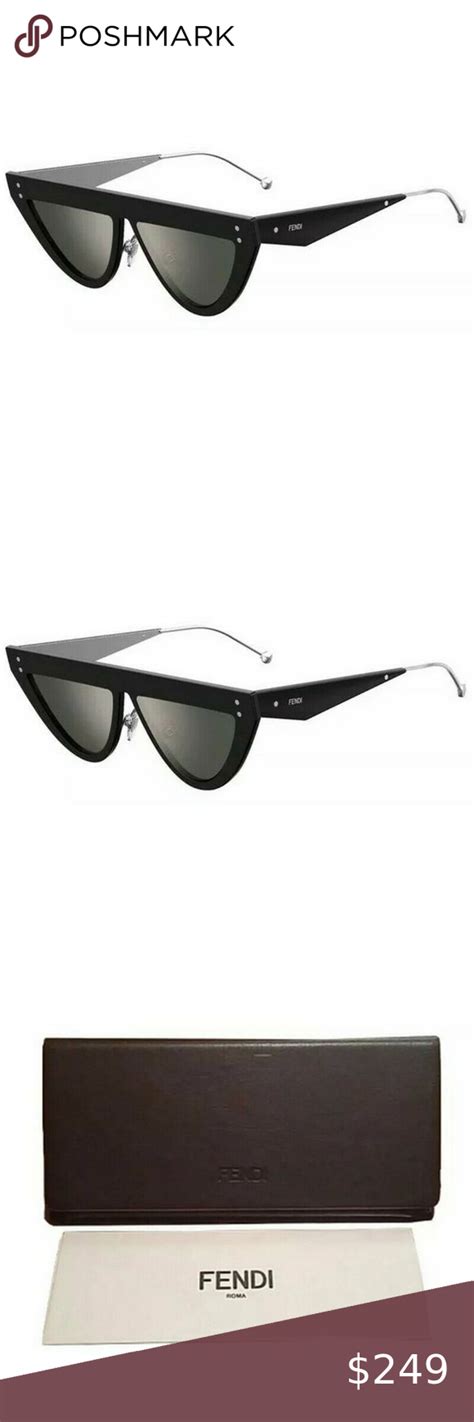 fendi ff 0371/s - 807 t4 black|Fendi FF 0371/S 807/T4 Sunglasses in Black .